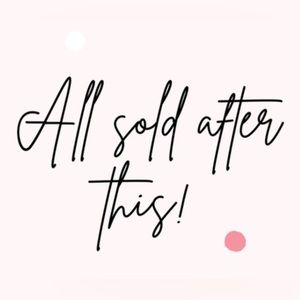 Everything sold below here!